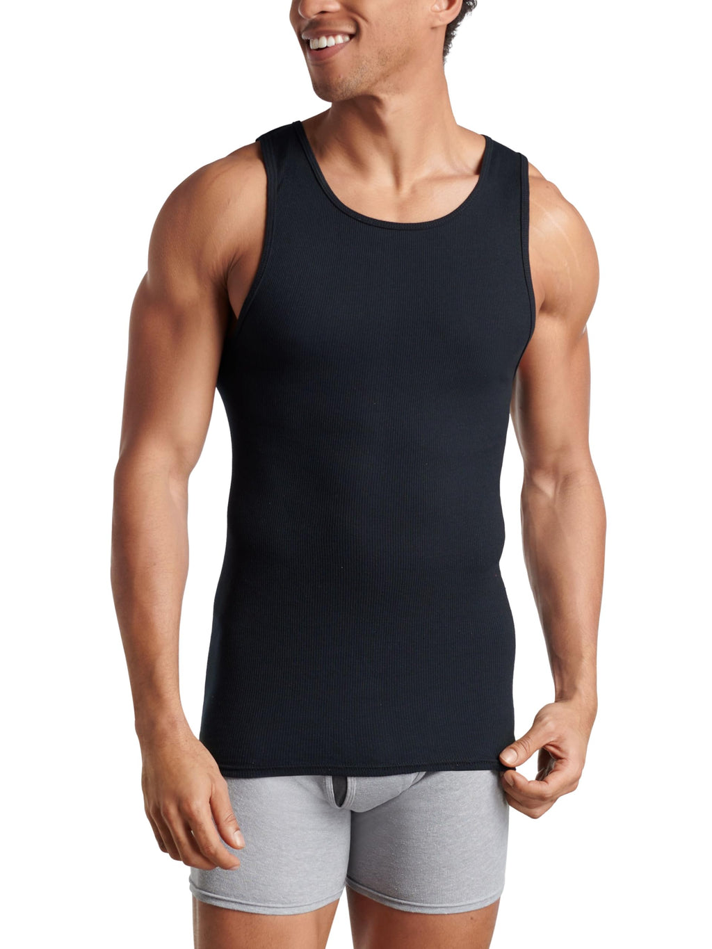 Fruit of the Loom Men's Sleeveless Tag Free Moisture Wicking Tank A-Shirt Jansha Store