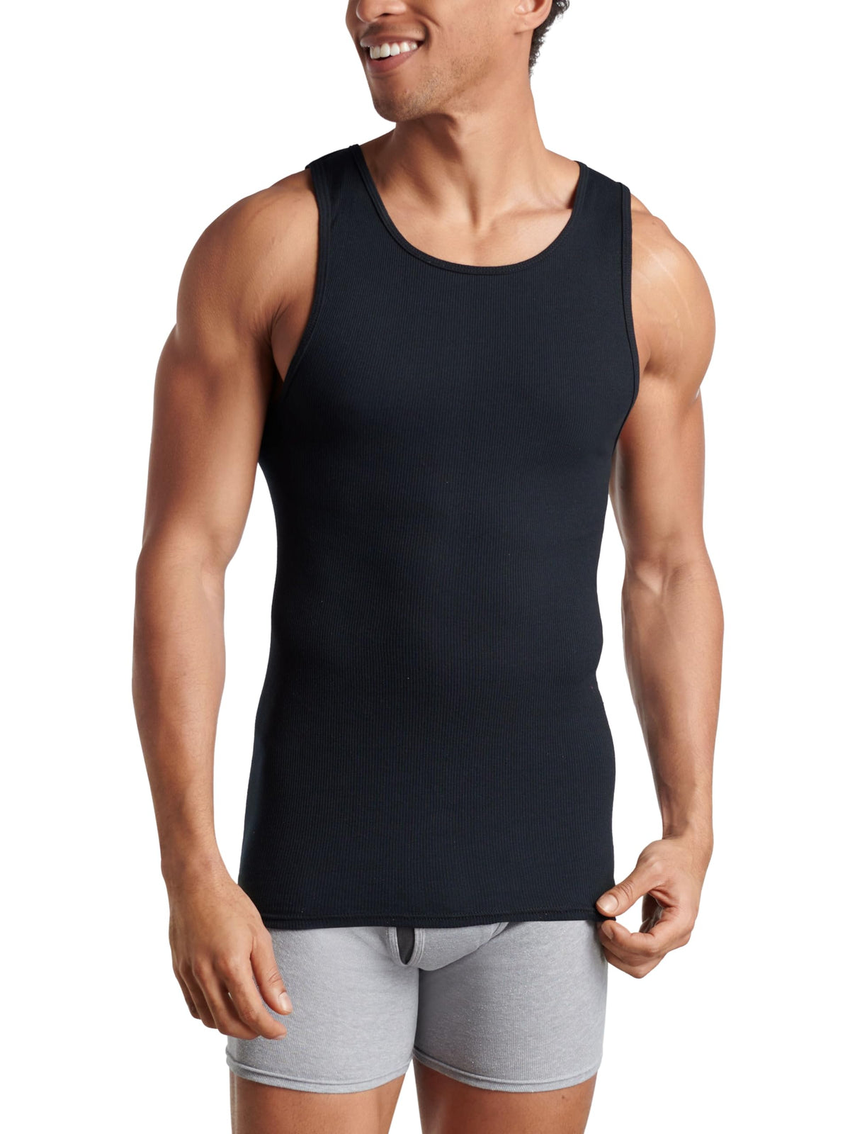 Fruit of the Loom Men's Sleeveless Tag Free Moisture Wicking Tank A-Shirt Jansha Store