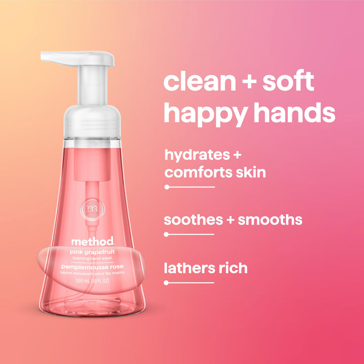 method Foaming Hand Wash, Waterfall, 10 fl oz, 3 pack Jansha Store