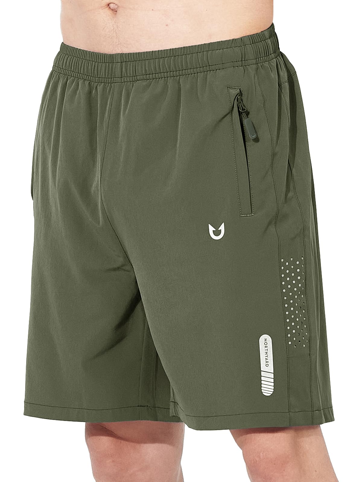 NORTHYARD Men's Athletic Running Shorts Gym Workout 7"/9"/5" Zipper Pockets Jansha Store