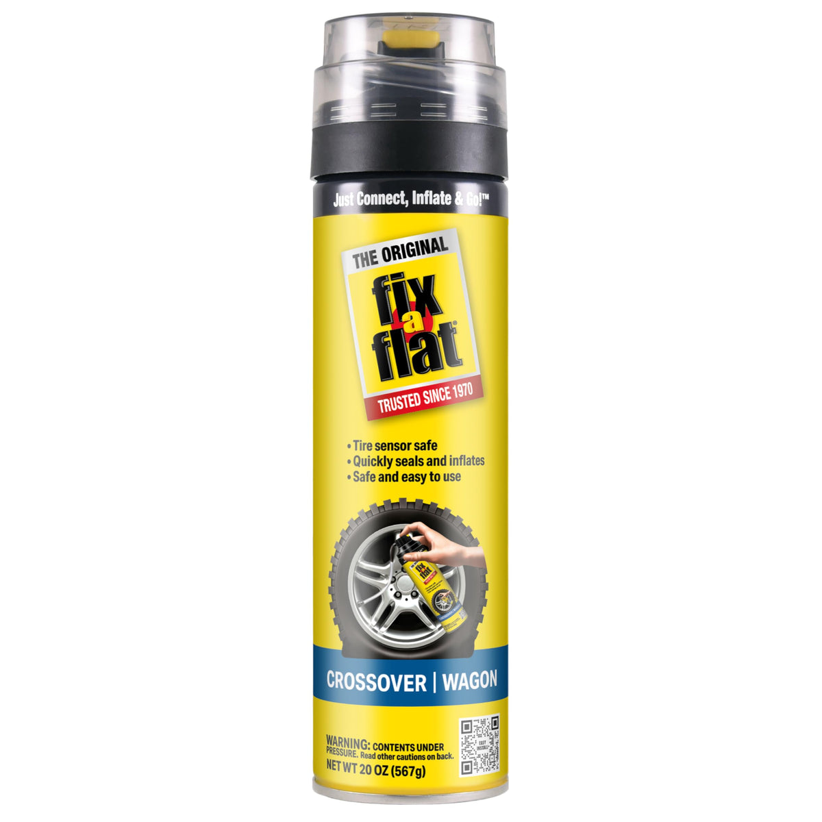 Fix-A-Flat S60420 Aerosol Emergency Flat Tire Repair and Inflator, for Standard Tires, Eco-Friendly Formula, Universal Fit for All Cars, 16 oz. (Pack of 1) Jansha Store