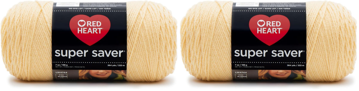 Red Heart Super Saver Yarn for Crocheting & Knitting, Cherry Red, Single Jansha Store