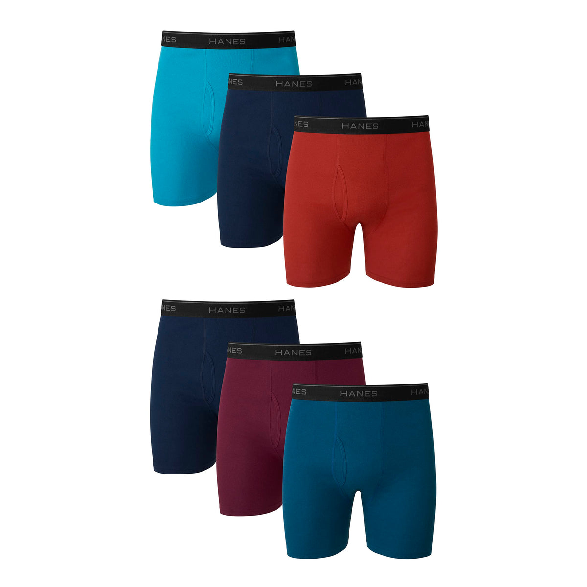 Hanes mens Underwear Boxer Briefs Pack, Cool & Breathable Cotton Moisture-wicking Underwear for Men, No Ride Up Jansha Store