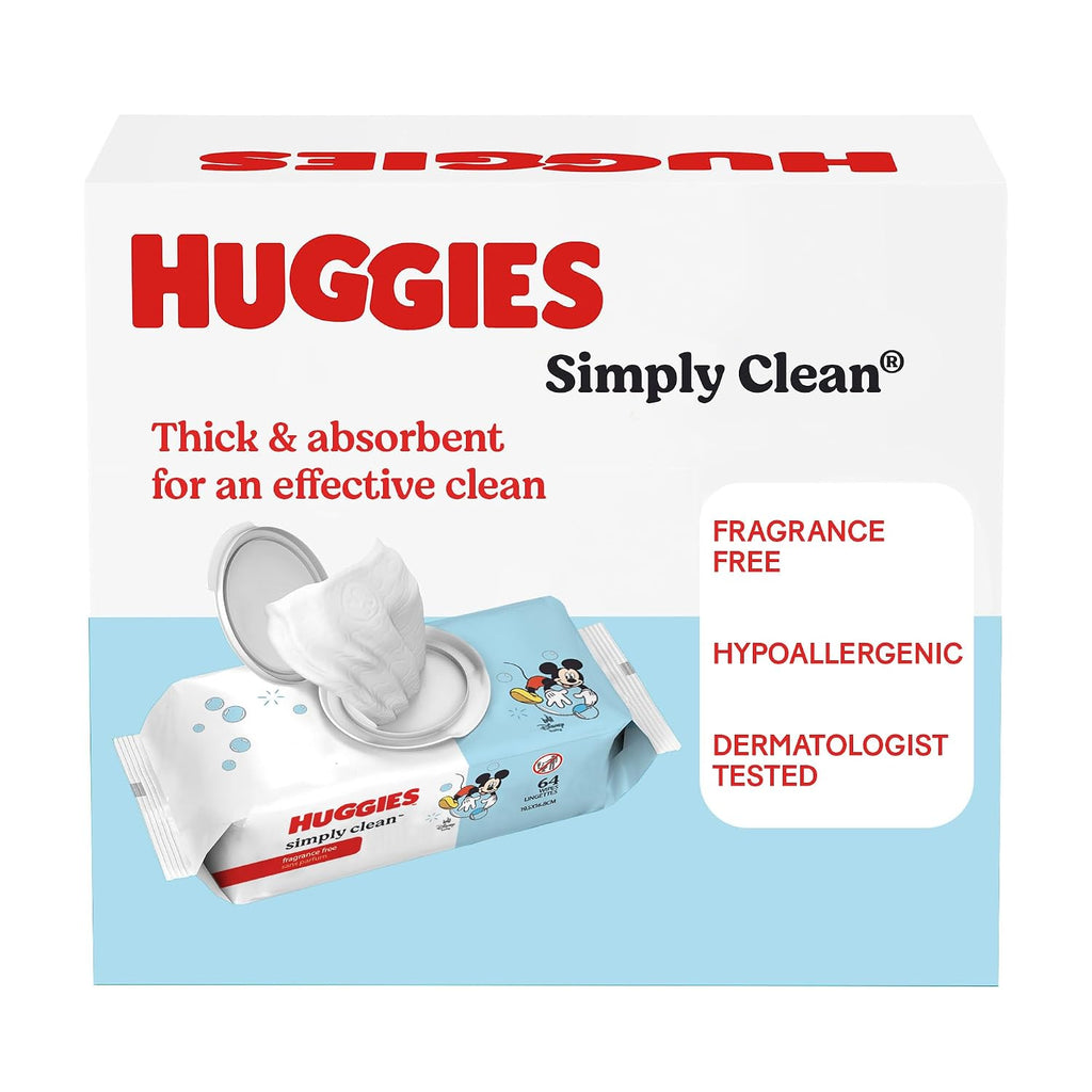 Huggies Simply Clean Baby Wipes, Unscented, 11 Packs, 704 Wipes Jansha Store