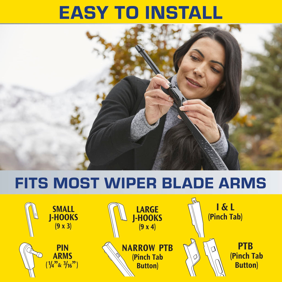 Rain-X 810363 Repellency Water Repellent Wiper Blades, 22" Windshield Wipers (Pack of 2), All Weather Streak-Free for Enhanced Visibility w/Water Repellency Formula [Amazon Exclusive] Jansha Store
