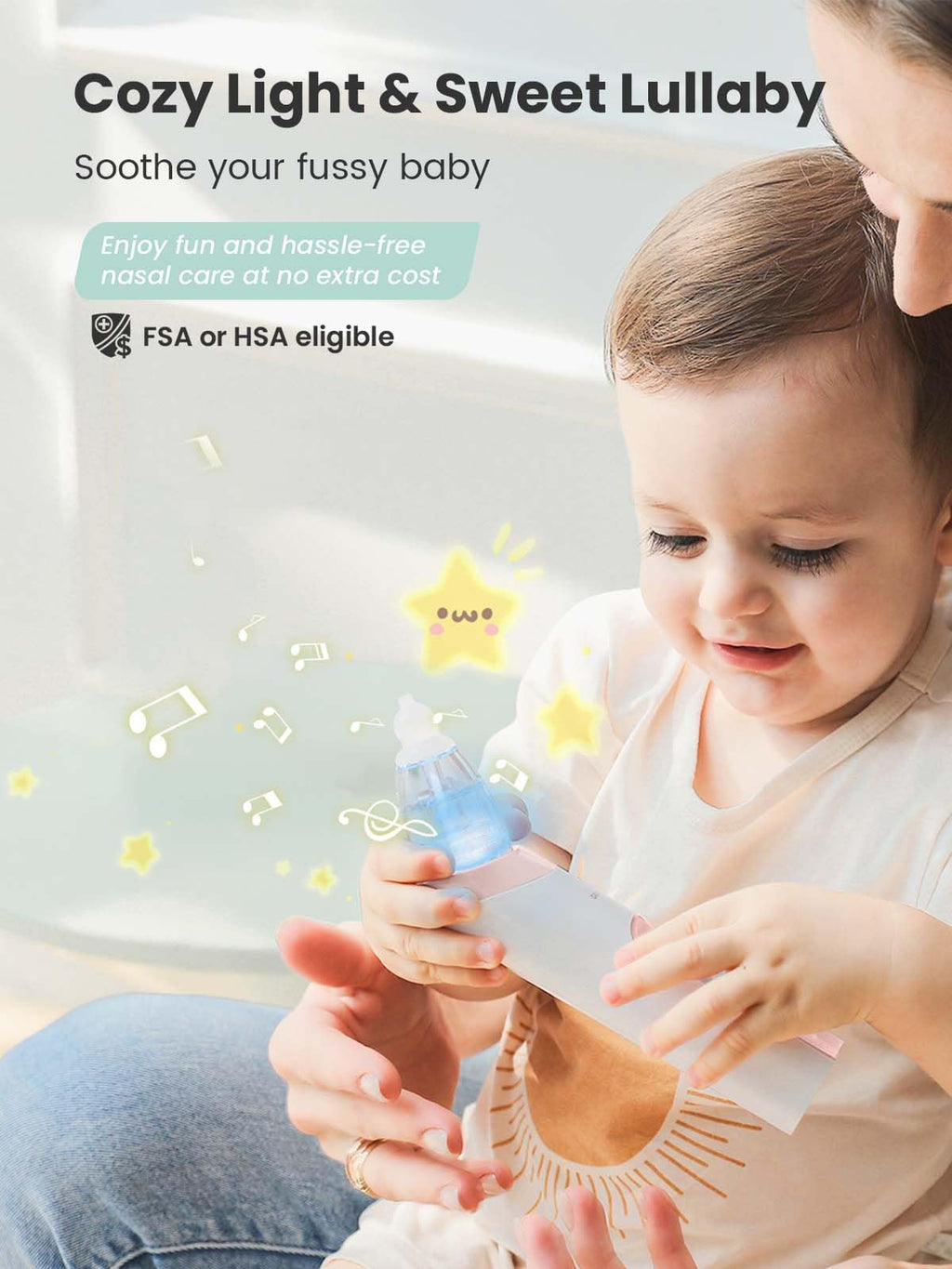 GROWNSY Baby Nasal Aspirator, Electric Nose Sucker, Powerful Suction,Grey Jansha Store