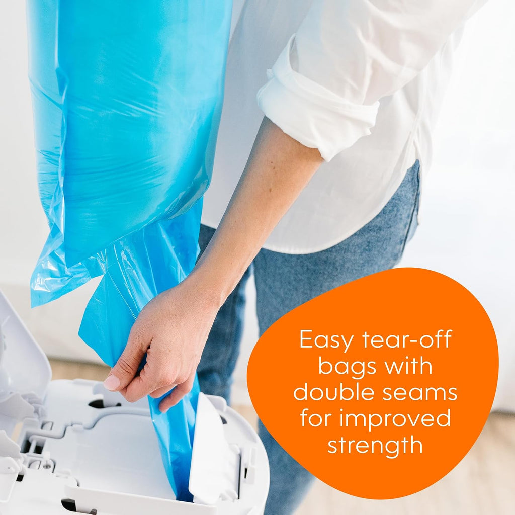 Diaper Genie Easy Roll Refill | 18 Bags Per Refill | Holds Up to 846 Newborn Diapers | Odor Control | Diaper Pail Refill Bags | Fits Diaper Genie Signature & Platinum Pails, Packaging may vary Jansha Store