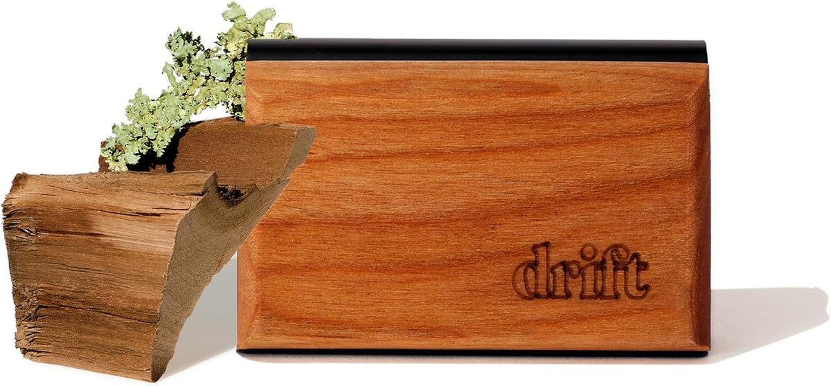 Drift Car Air Freshener - The Original Wood Air Freshener - Car Odor Eliminator - Long Lasting Scent - Auto Accessories - Metal Clip - Essential Oils - Clean Ingredients - Teak Scent Starter Kit Jansha Store
