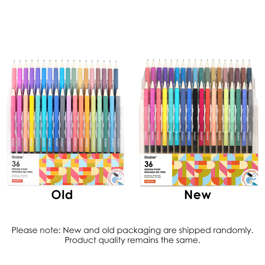 Grabie Erasable Gel Pens, 9 Medium Point 0.7 mm Pens, Classic Jansha Store