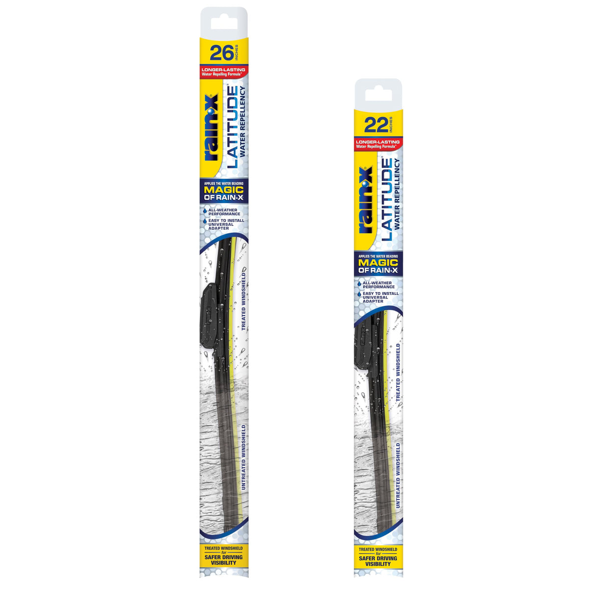 Rain-X 810363 Repellency Water Repellent Wiper Blades, 22" Windshield Wipers (Pack of 2), All Weather Streak-Free for Enhanced Visibility w/Water Repellency Formula [Amazon Exclusive] Jansha Store