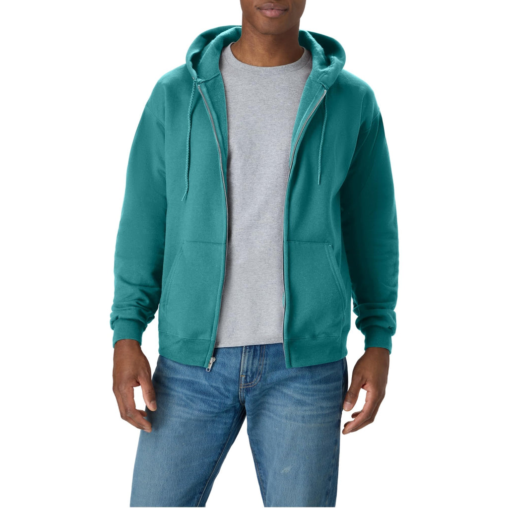 Hanes Men's Zip-up Hoodie, Ecosmart Fleece Full-zip Hoodie for Men, Hooded Sweatshirt Jansha Store