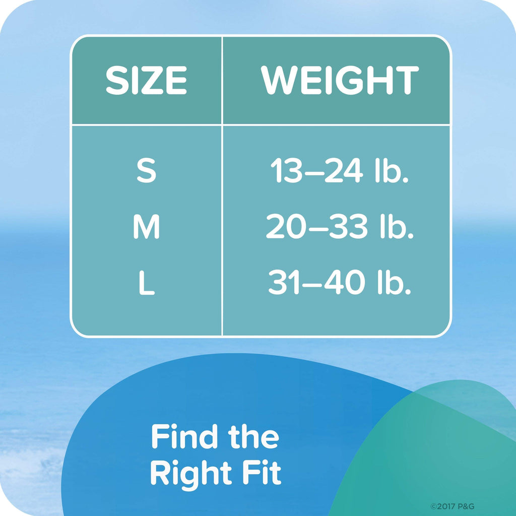 Pampers Splashers Swim Diapers, Size 4, 18 Count, Disposable Swim Diapers, Contains Mess, No Swell Jansha Store