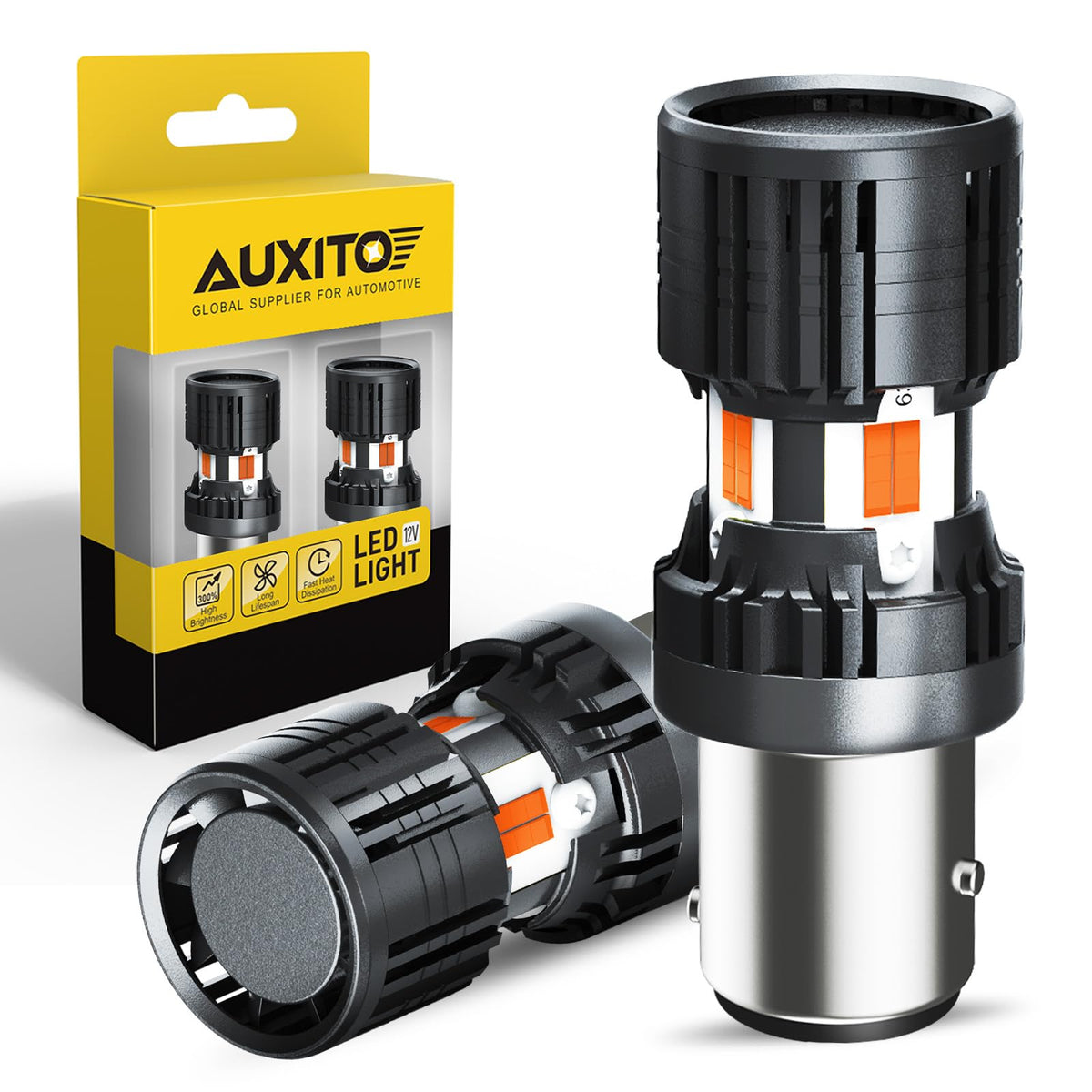 AUXITO 912 921 LED Bulb for Backup Light Reverse Lights High Power 2835 15-SMD Chipsets Error Free T15 906 922 W16W Bulbs, 6000K White, Automotive Light Bulbs (Upgraded, Pack of 2) Jansha Store