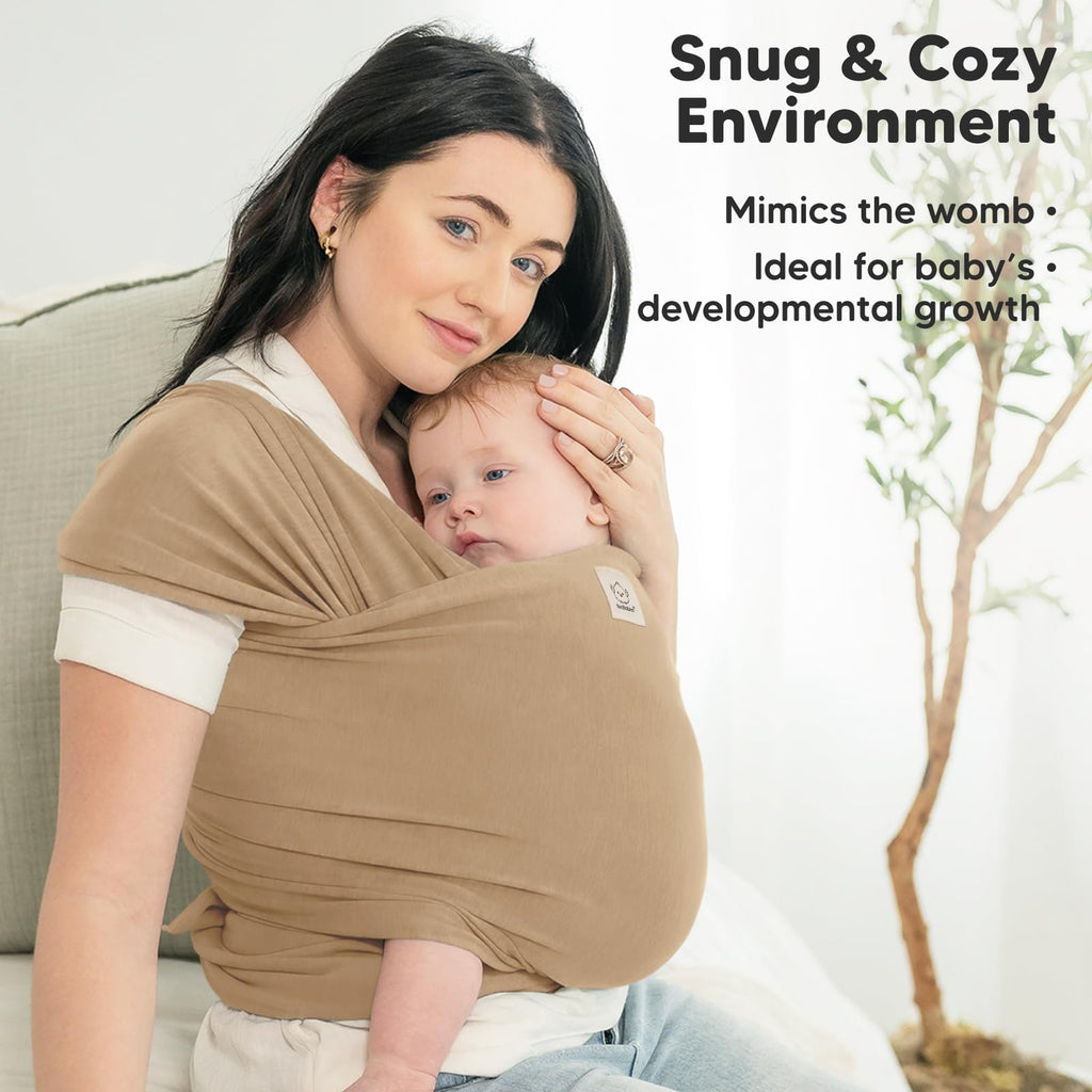 KeaBabies Baby Wrap Carrier, All in 1 Original Baby Carrier, Trendy Black Jansha Store