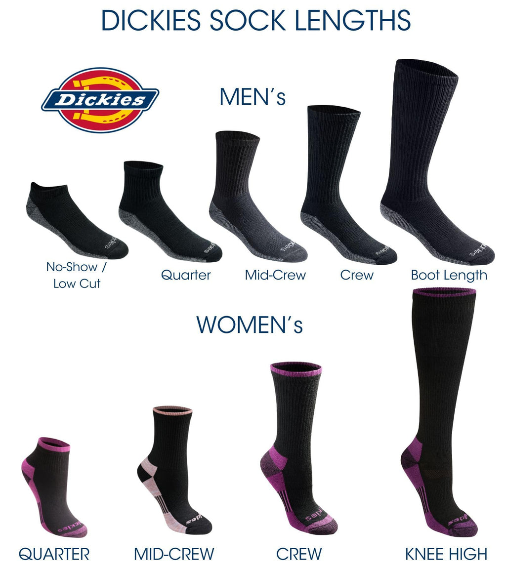 Dickies Men's Dri-tech Original Moisture Control Crew Socks, Available in M-xxl (6, 12, 18 Pairs) Jansha Store
