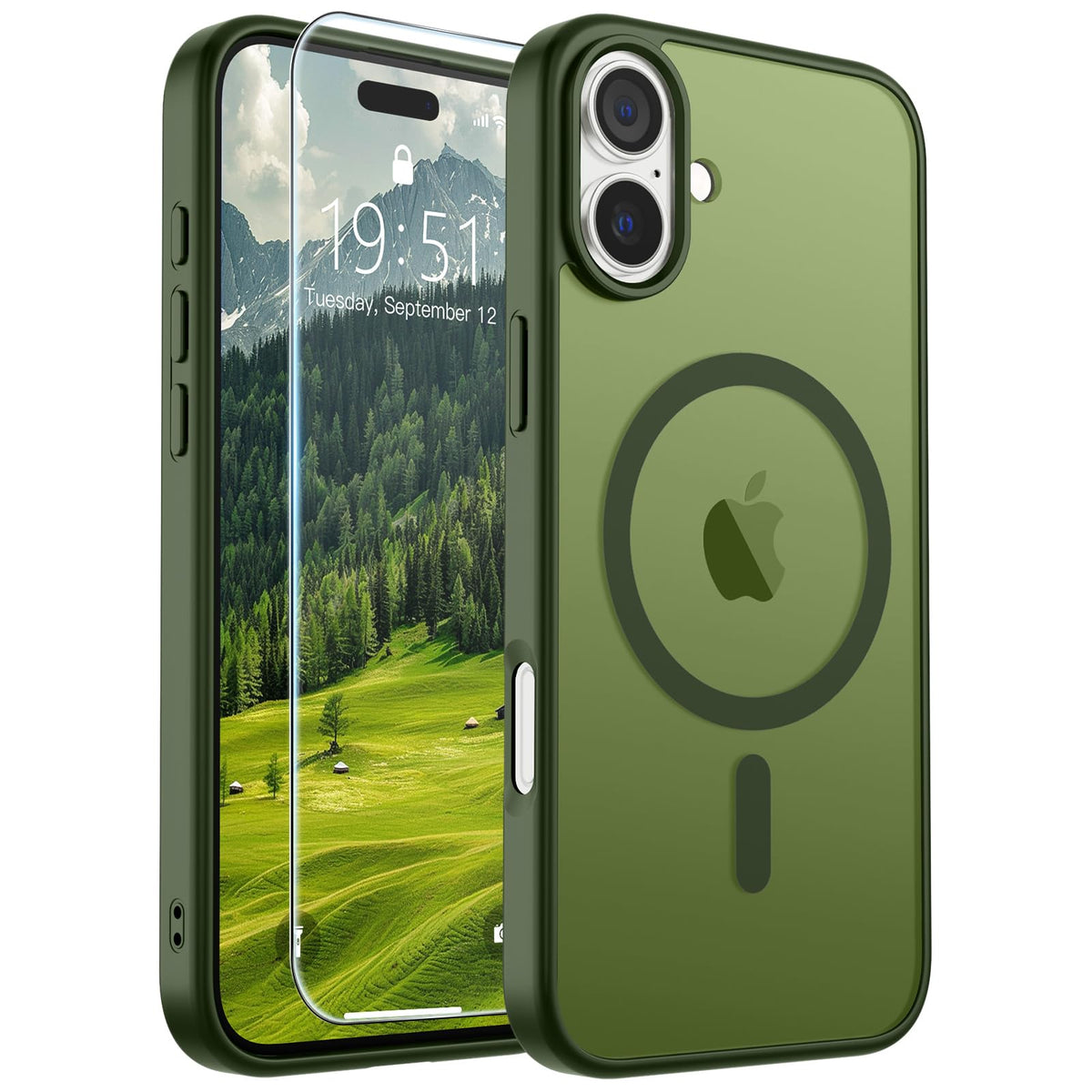 SUPFINE Magnetic for iPhone 12 Mini Case/iPhone 13 Mini Case Black Jansha Store