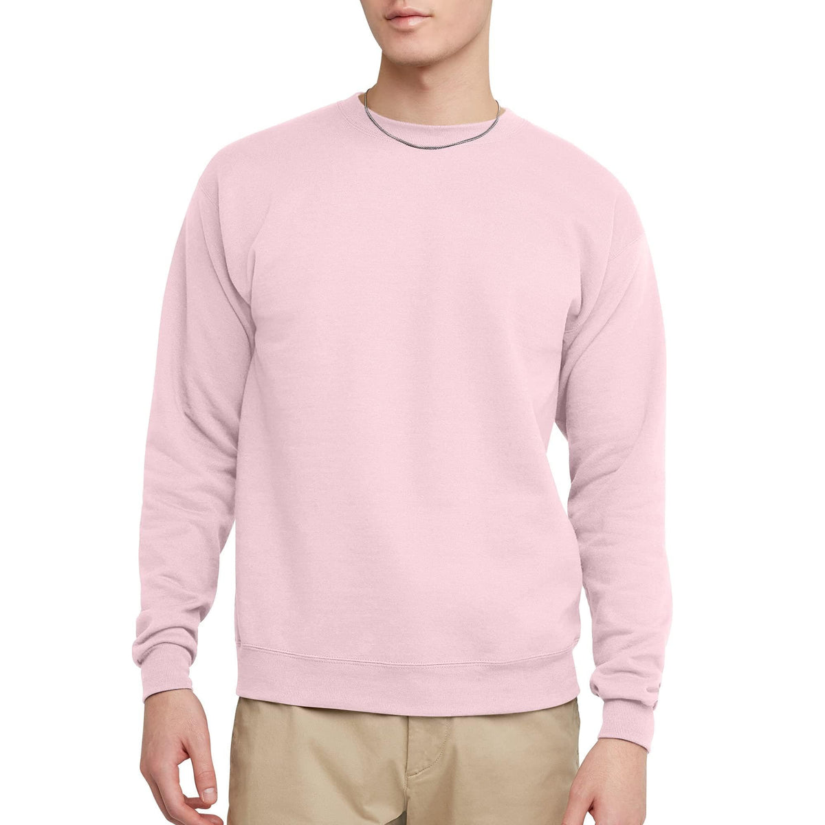 Hanes Men's Sweatshirt, EcoSmart Fleece Crewneck Sweatshirt, Big & Tall Available, 1 or 2-Pack Jansha Store