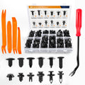 GOOACC 240PCS Bumper Retainer Clips Car Plastic Rivets Fasteners Push Retainer Kit 12 Popular Sizes Auto Push Pin Rivets Set -Door Trim Panel Fender Clips for GM Ford Toyota Honda Chrysler Jansha Store