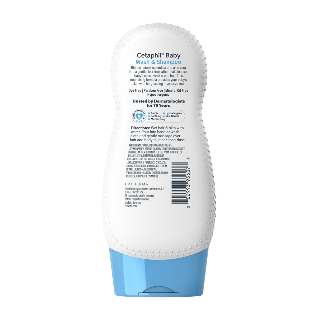 Cetaphil Baby Wash & Shampoo + Lotion, Sensitive Skin, 13.5oz, 2ct Jansha Store