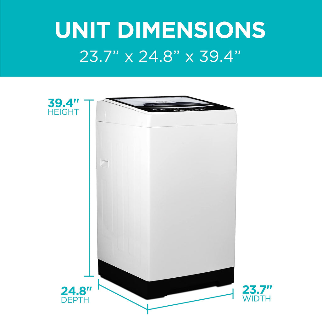 BLACK+DECKER 1.7 Cu. Ft. Portable Washer, 11 lb. Capacity, BPWM16W, White Jansha Store