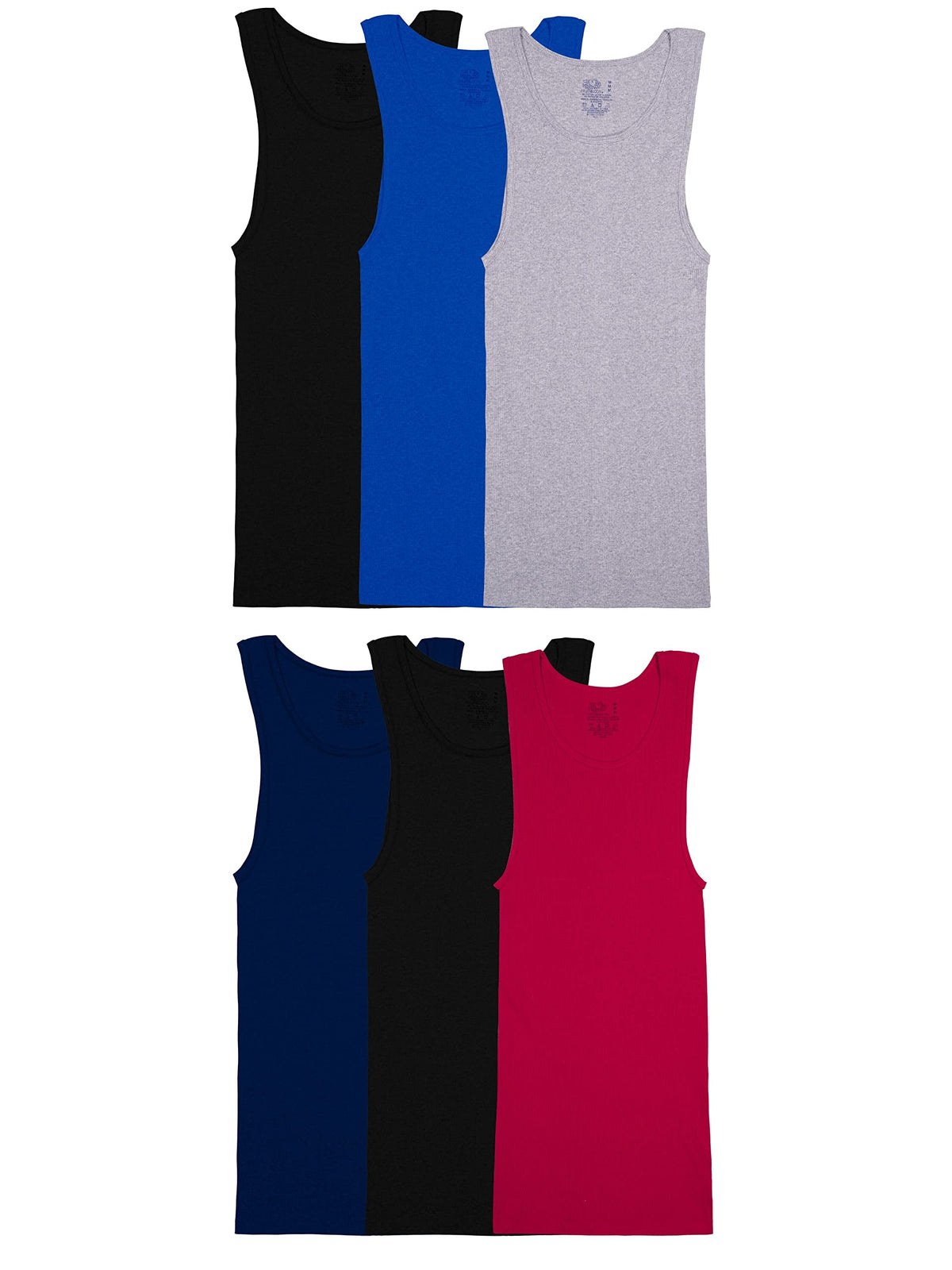 Fruit of the Loom Men's Sleeveless Tag Free Moisture Wicking Tank A-Shirt Jansha Store
