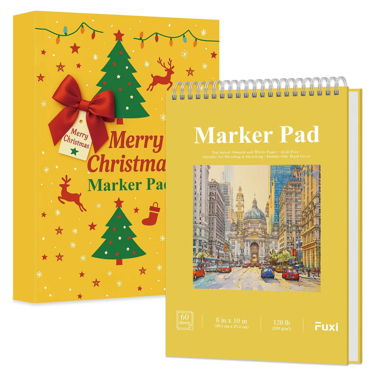 Fuxi Coloring Book & Sketchbook Set, 2-Pack, 9 x 12 in Jansha Store