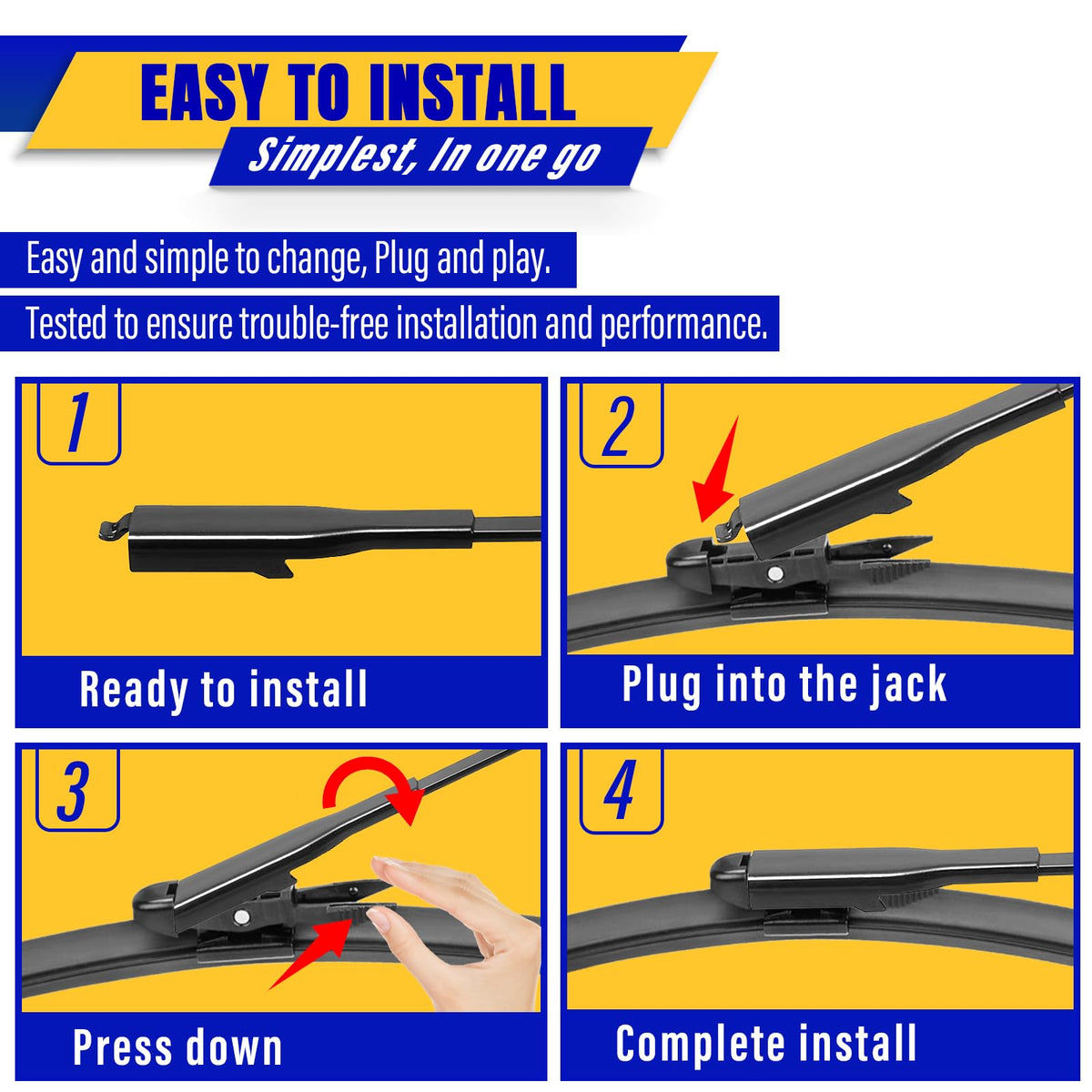 3 Wipers Fits Subaru Forester 2012-2018 Outback 2015-2019 Wiper Blades Jansha Store