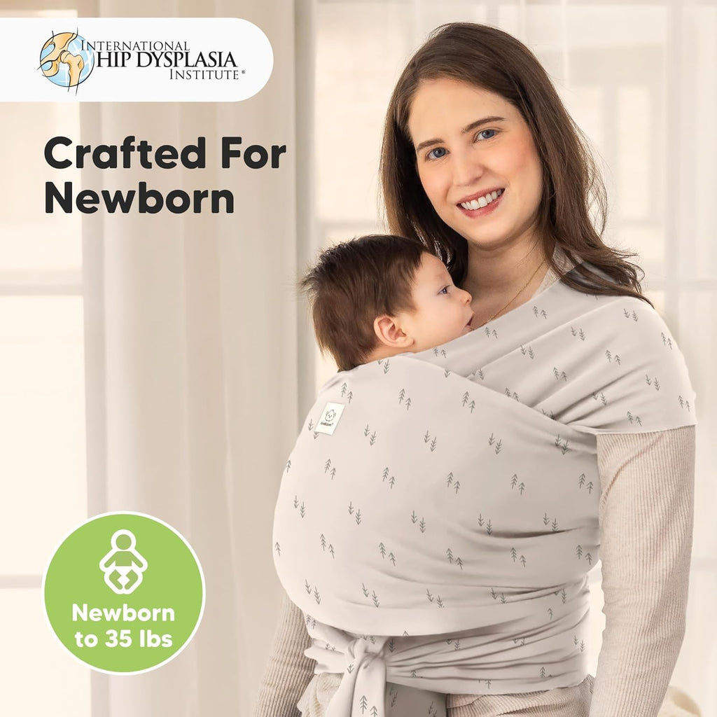 KeaBabies Baby Wrap Carrier, All in 1 Original Baby Carrier, Trendy Black Jansha Store
