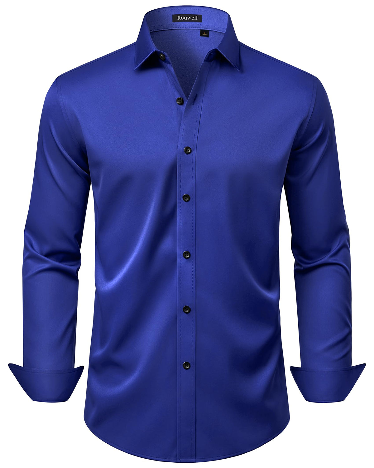 Mens Wrinkle Free Dress Shirts Regular Fit Business Button Down Shirt Formal Long Sleeve Wedding Stretch Shirts Jansha Store