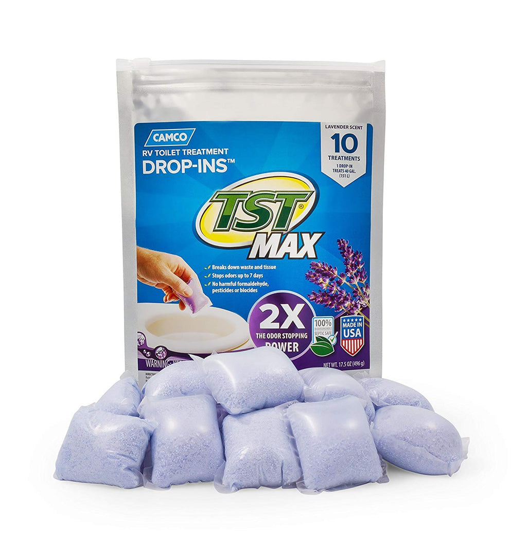 Camco TST MAX RV Toilet Treatment Drop-INs - Orange 30-pk - Made in the USA Jansha Store