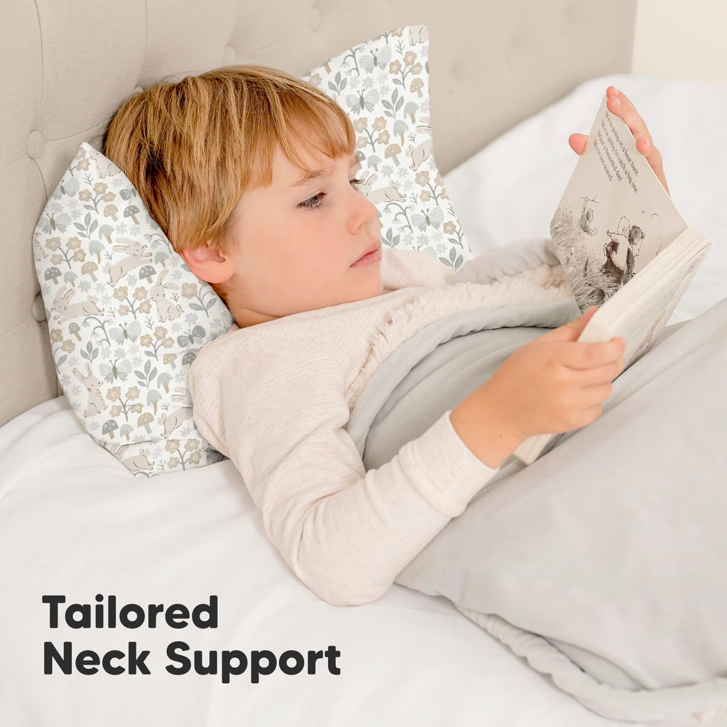 Toddler Pillow with Pillowcase, 13x18 My Little Dreamy Pillow (Flora Vale) Jansha Store