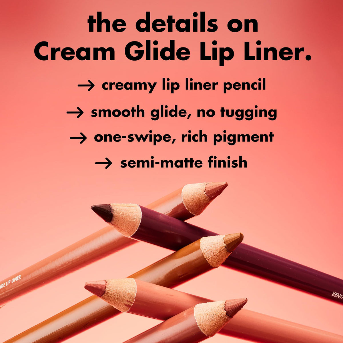 e.l.f. Cream Glide Lip Liner, Highly-Pigmented Pencil For Shaping & Sculpting Lips, Semi-Matte Finish, Vegan & Cruelty-Free Jansha Store
