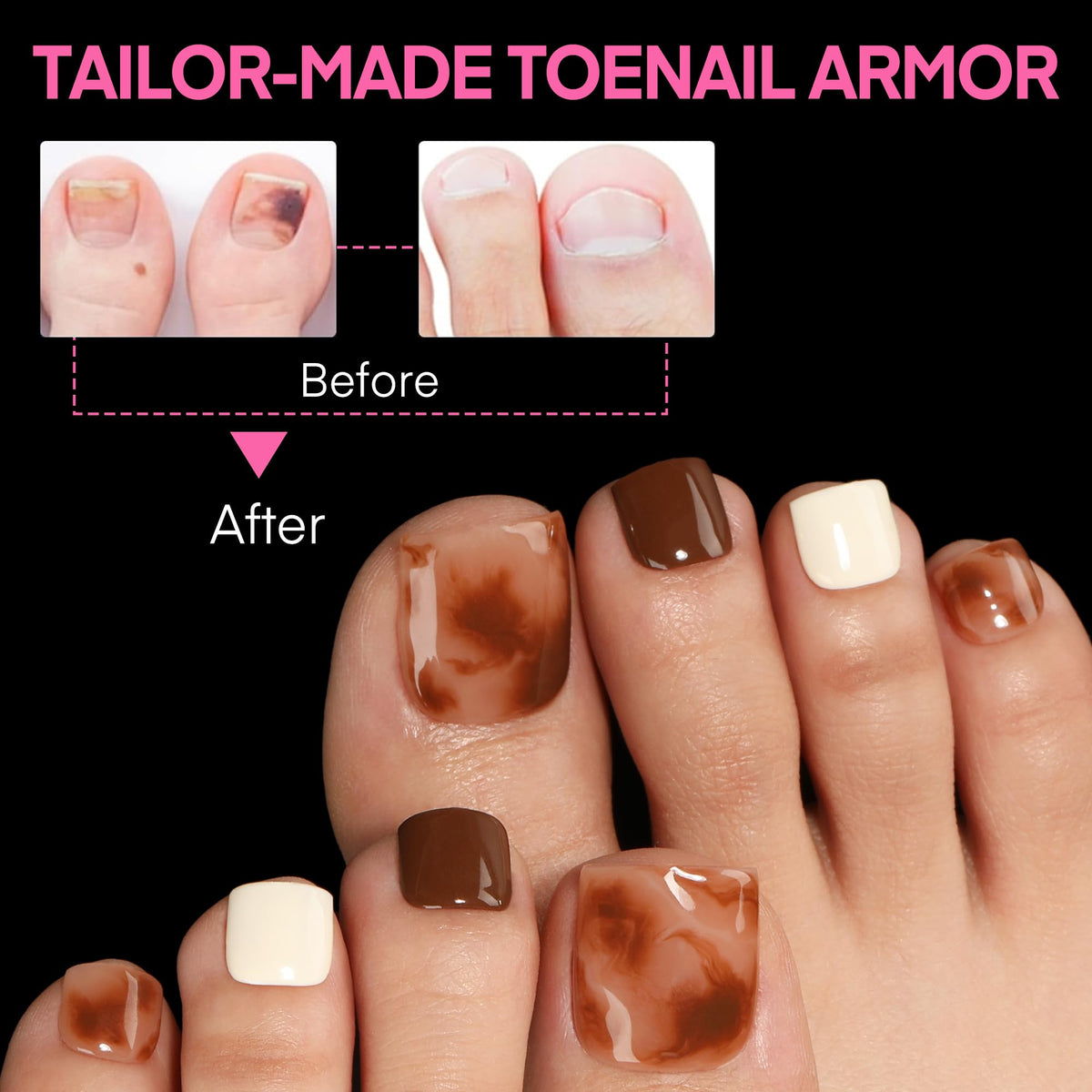 UNA GELLA Short Almond Nail Tips 504PCS Short Fake Nails Soft Press Ons Jansha Store
