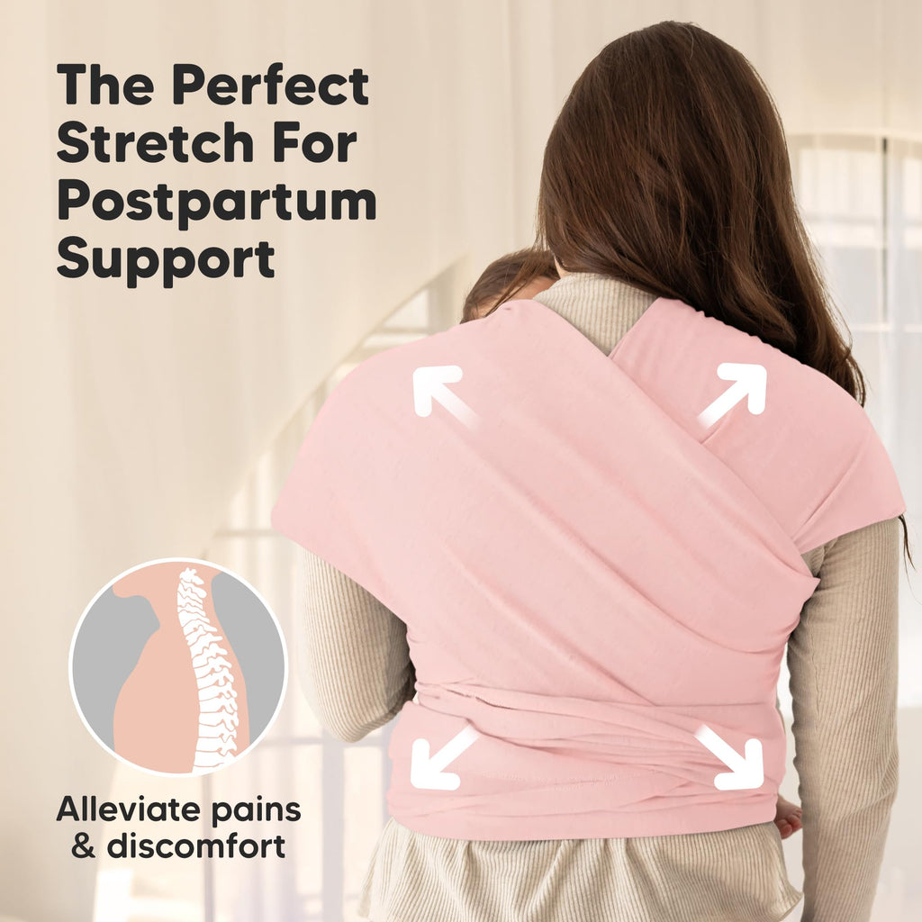 KeaBabies Baby Wrap Carrier, All in 1 Original Baby Carrier, Trendy Black Jansha Store