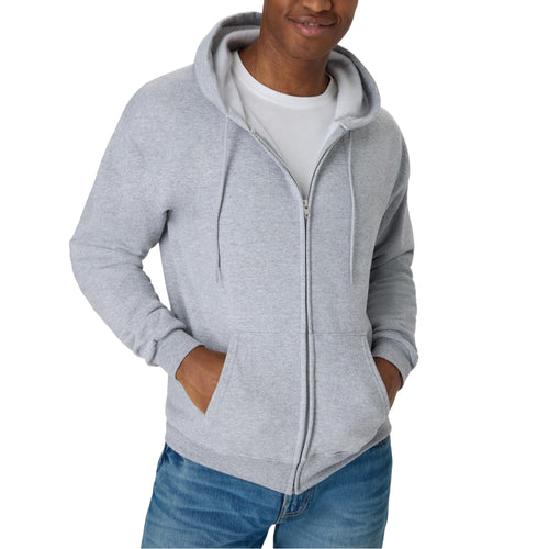 Hanes Men's Zip-up Hoodie, Ecosmart Fleece Full-zip Hoodie for Men, Hooded Sweatshirt Jansha Store
