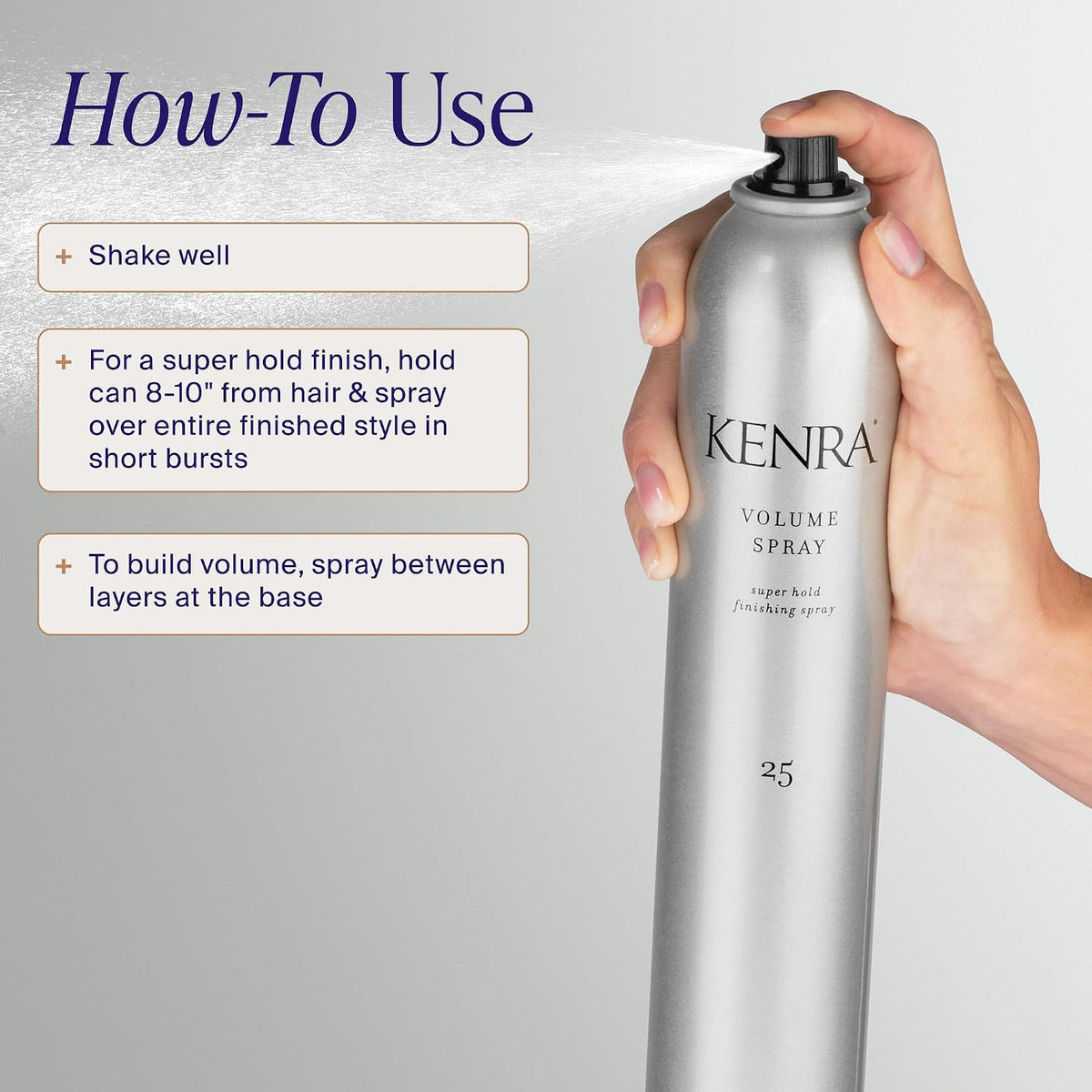Kenra Professional Volume Spray 25 | Super Hold Finishing & Styling Hairspray | Flake-free & Fast-drying | Wind & Humidity Resistance | All Hair Types Jansha Store