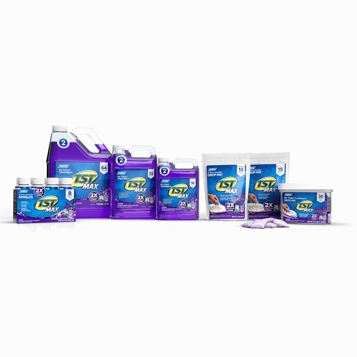 Camco TST MAX RV Toilet Treatment Drop-INs - Orange 30-pk - Made in the USA Jansha Store