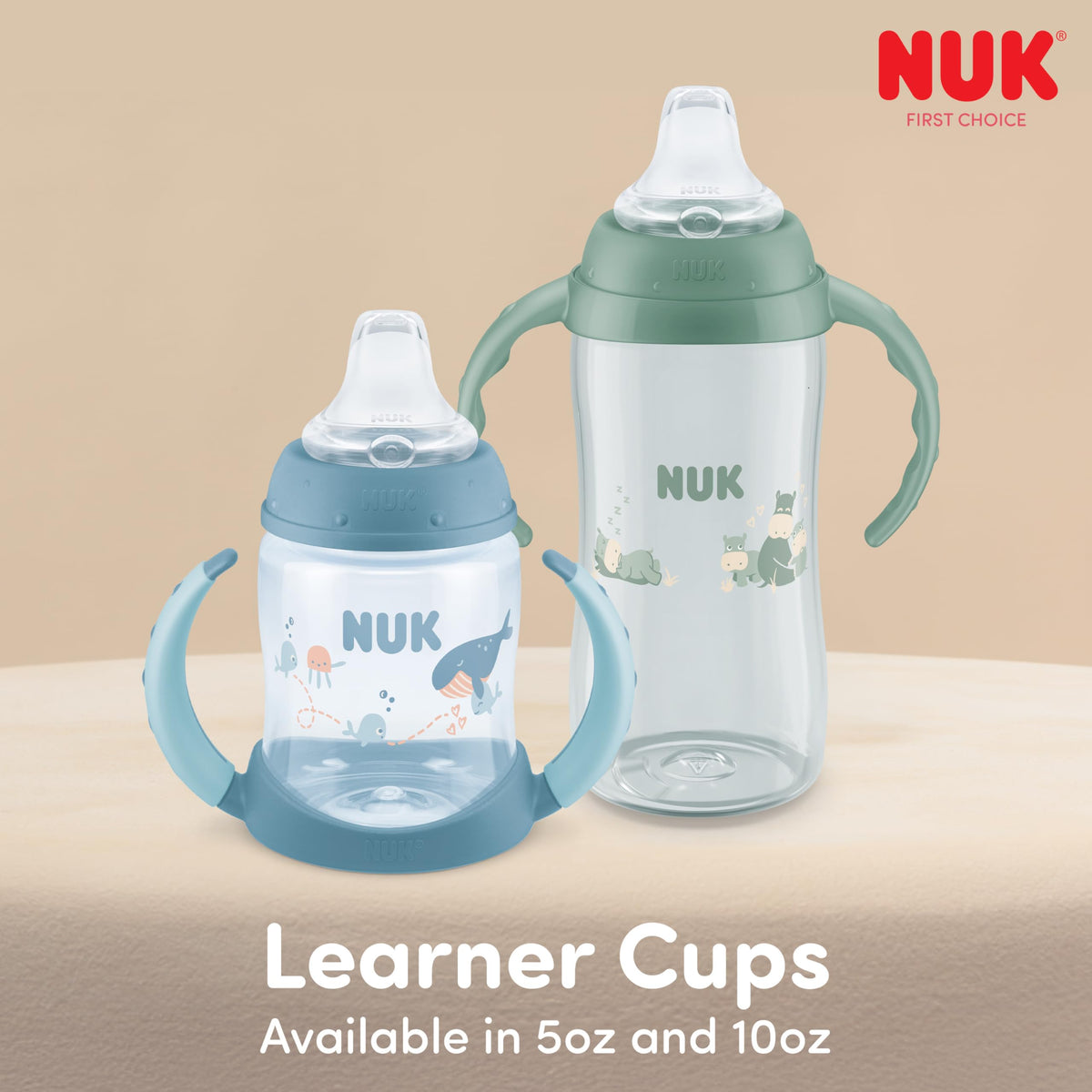 NUK for Nature Learner Cup, 10 oz, 9+ Months – BPA Free, Spill Proof Sippy Cup Jansha Store