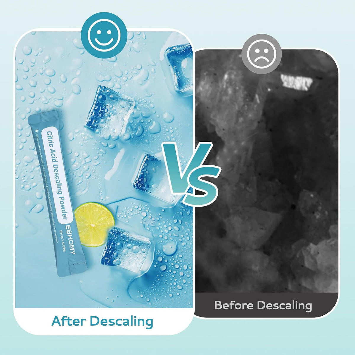 EUHOMY Ice Maker Cleaner & Descaler, 24 Uses & Individually Packed Jansha Store