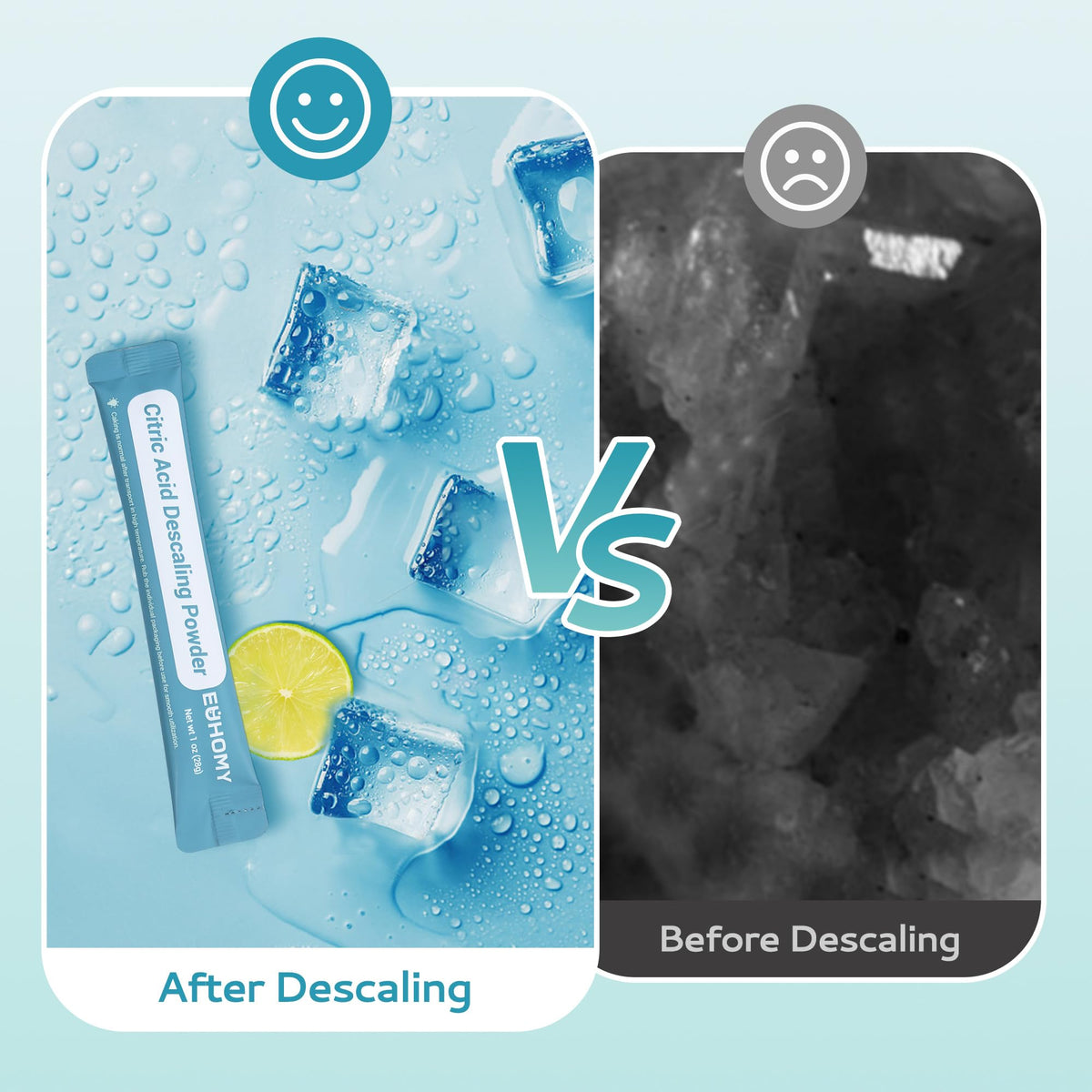 EUHOMY Ice Maker Cleaner & Descaler, 12 Uses & Individually Packed Jansha Store