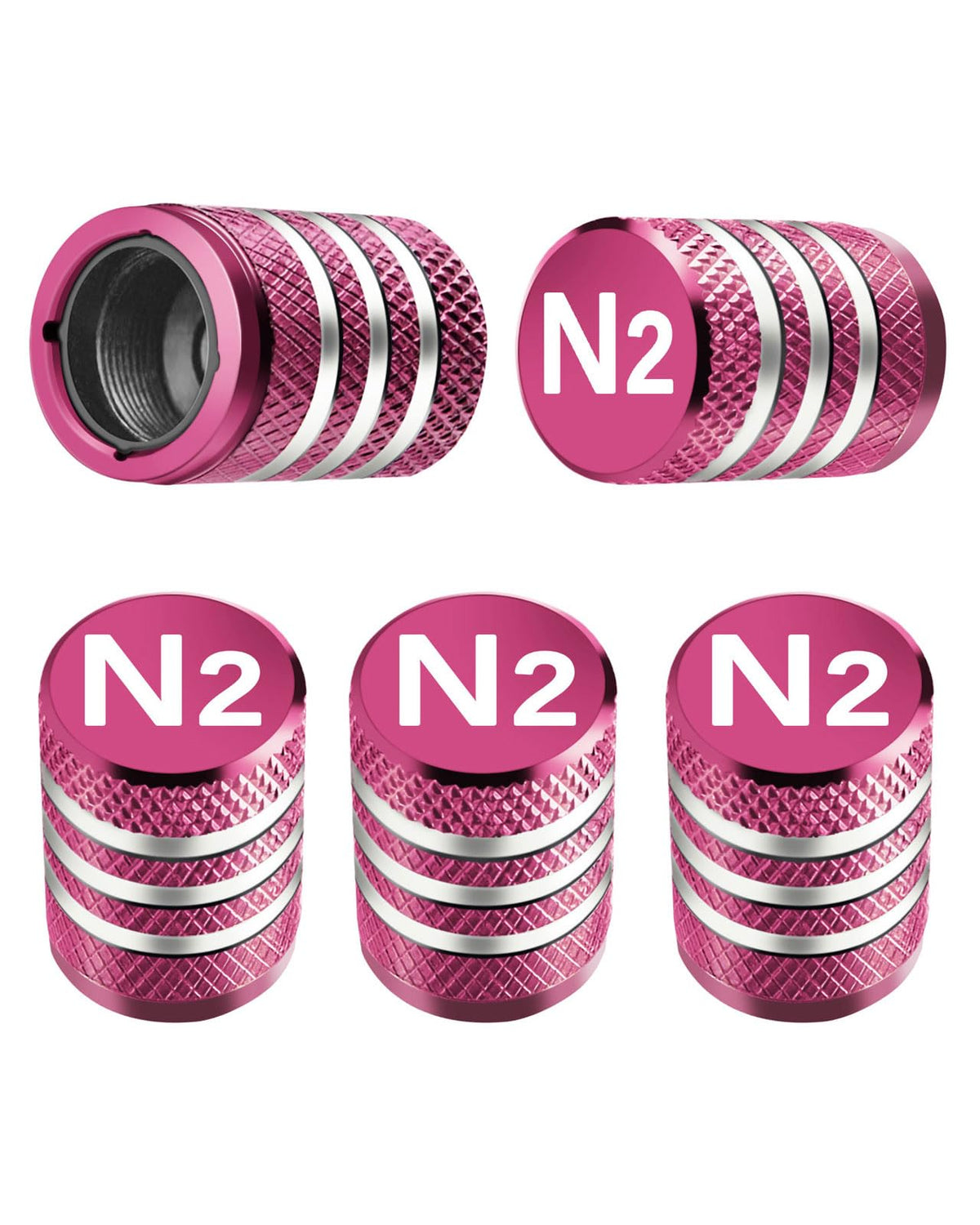 DECURCAR Tire Valve Stem Caps 5 Pack American Flag - Black Jansha Store