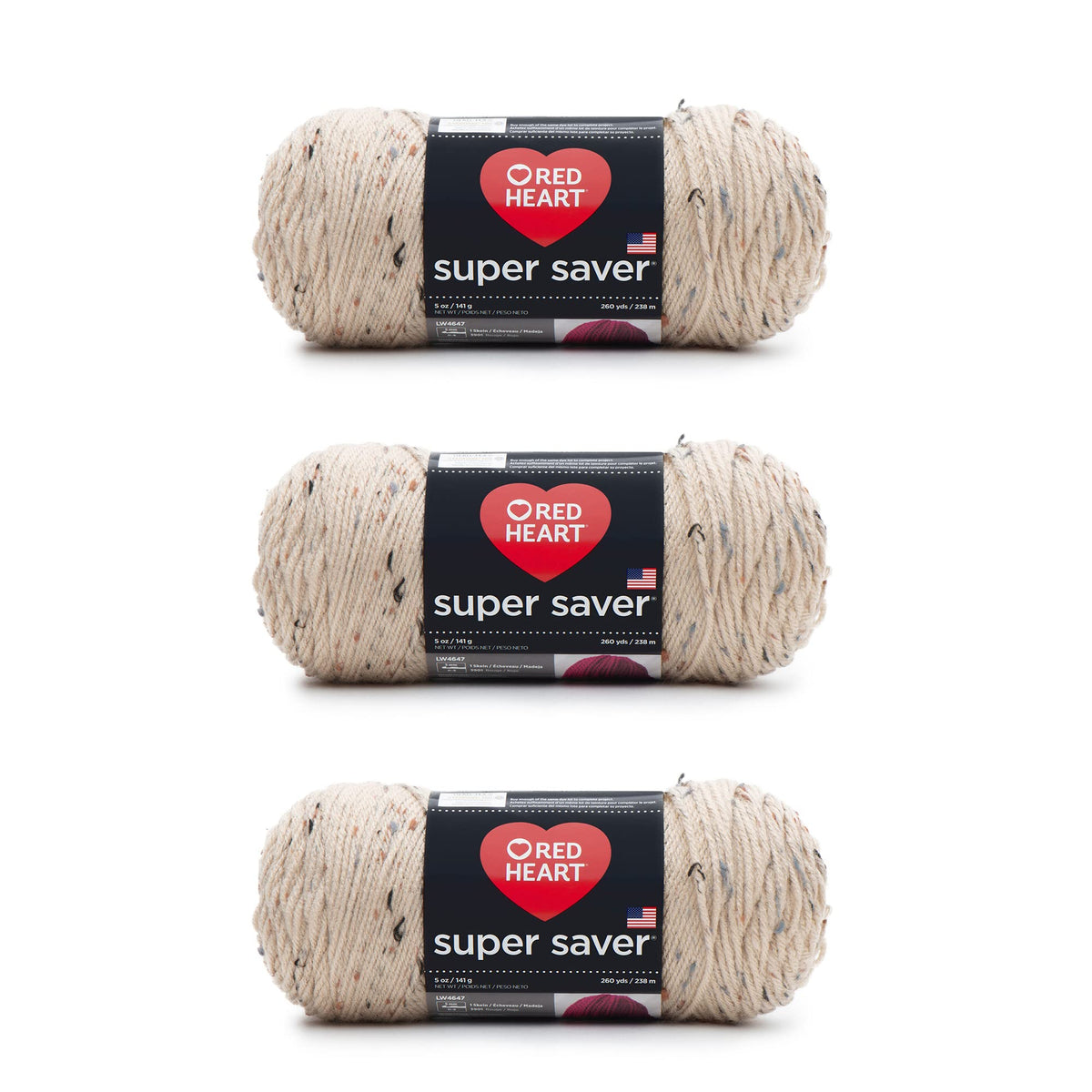 Red Heart Super Saver Yarn for Crocheting & Knitting, Medium Thyme, 3-Pack Jansha Store