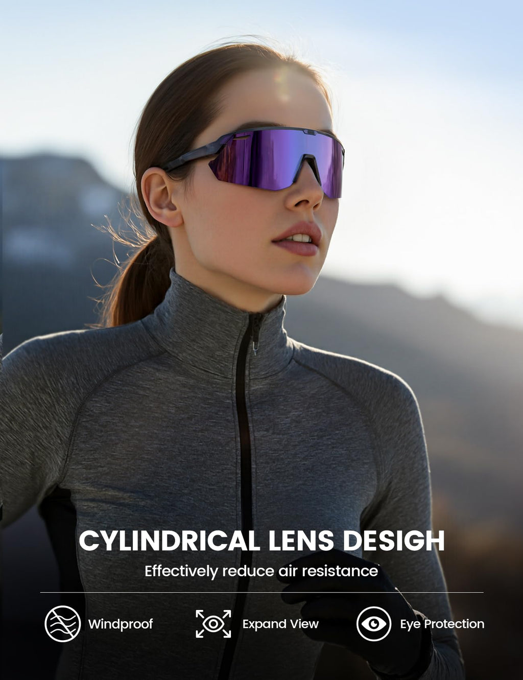 Lamicall 24g Polarized Sports Sunglasses for Men Women - UV400 Protection Sun Glasses for Baseball Running Cycling Fishing Jansha Store