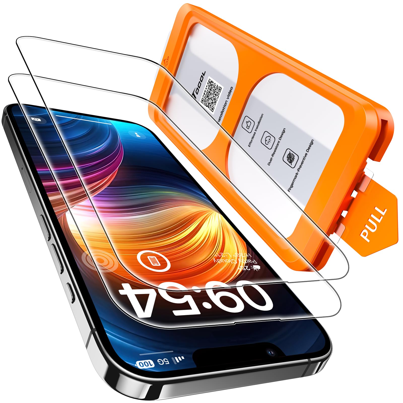 TOCOL for iPhone 17 Pro Max Screen Protector, Easy Installation Jansha Store