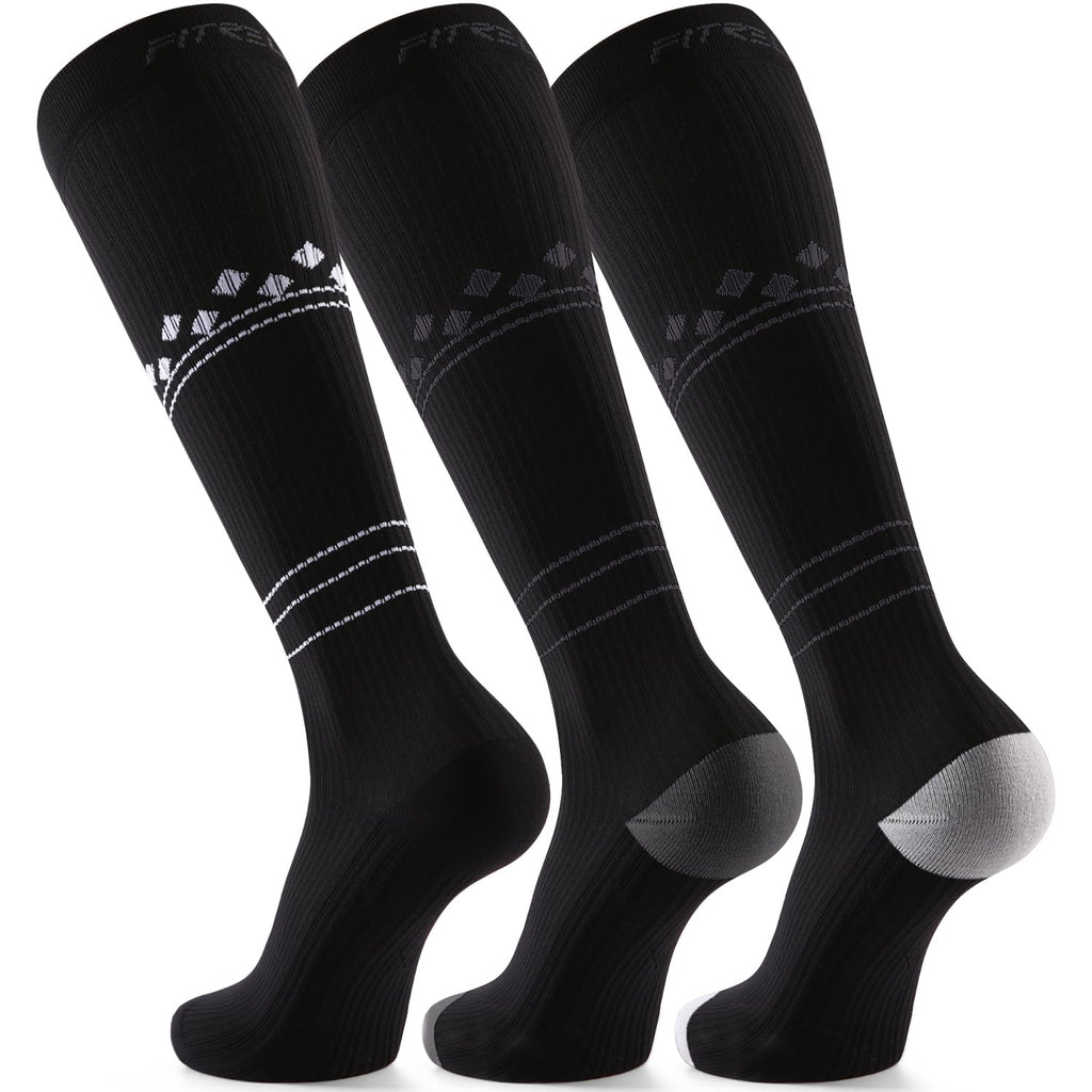 FITRELL 3 Pairs Compression Socks for Women and Men 20-30mmHg-Circulation Support Socks Jansha Store