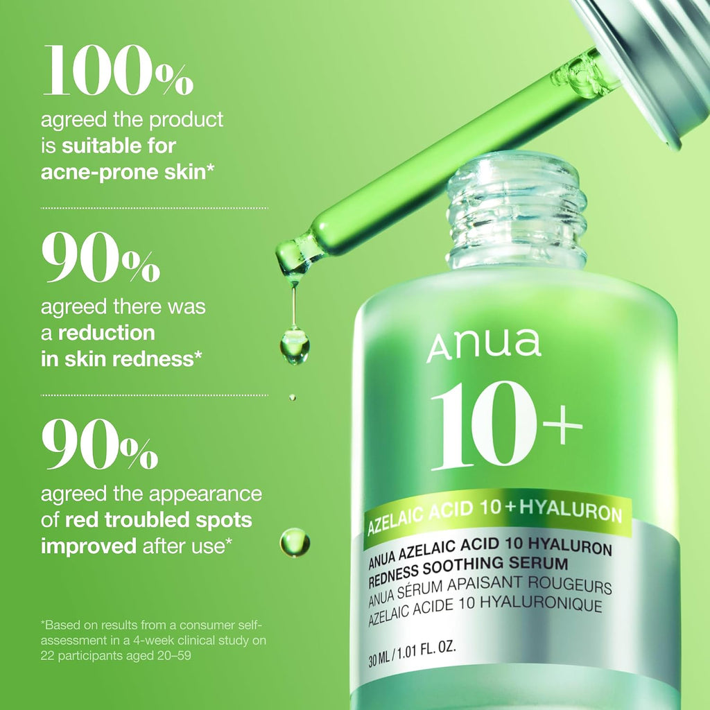 Anua Azelaic Acid 10 Hyaluron Redness Soothing Serum, 1.01 fl oz Jansha Store