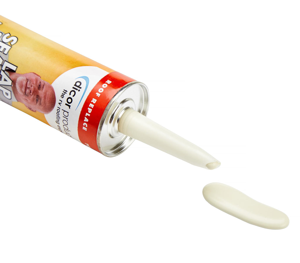 Dicor 501LSW-1 Self-Leveling Lap Sealant, White, 10.3 Oz, RV Roofing Jansha Store