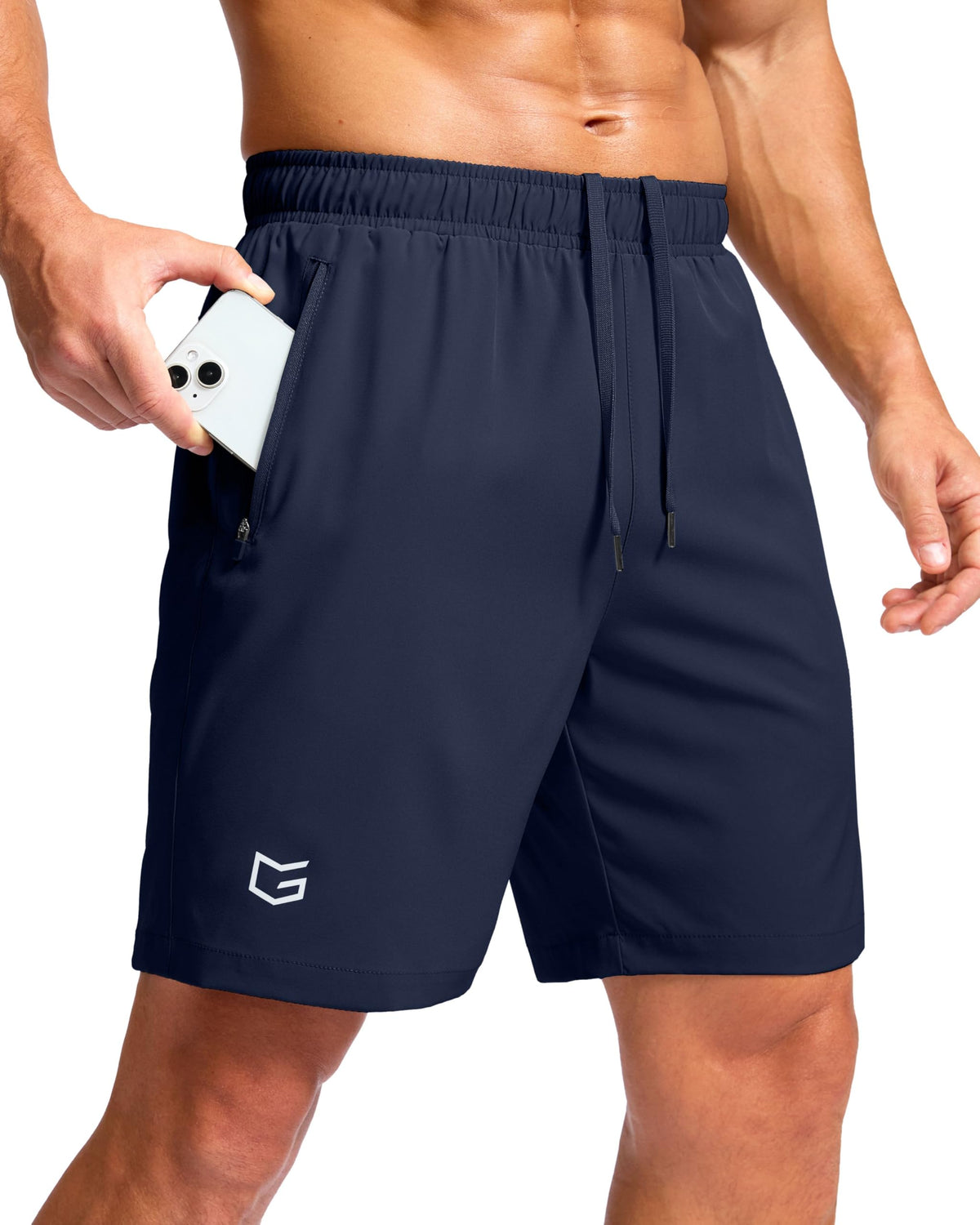 G Gradual Men's Athletic Running Shorts with 2 Zipper Pockets 7"/ 5"/ 9" Jansha Store