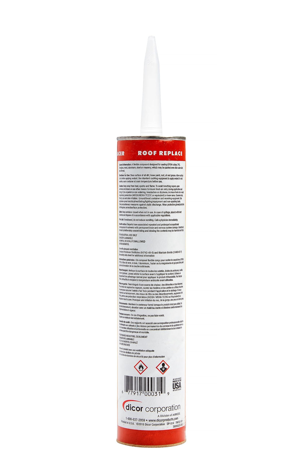 Dicor 501LSW-1 Self-Leveling Lap Sealant, White, 10.3 Oz, RV Roofing Jansha Store