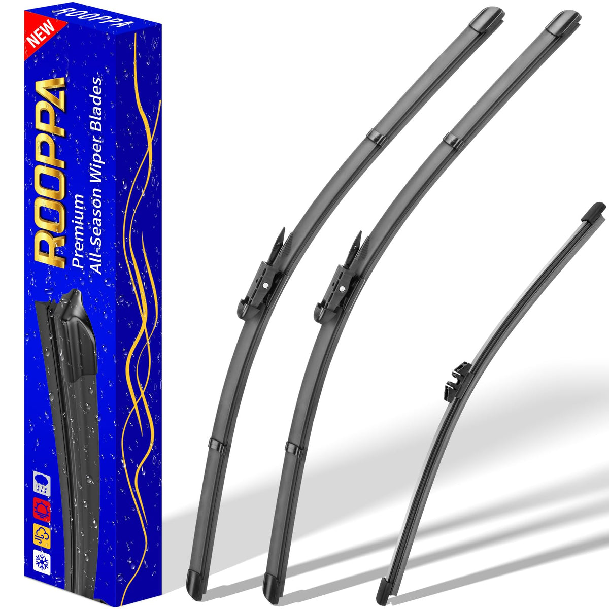 3 Wipers Fits Subaru Forester 2012-2018 Outback 2015-2019 Wiper Blades Jansha Store